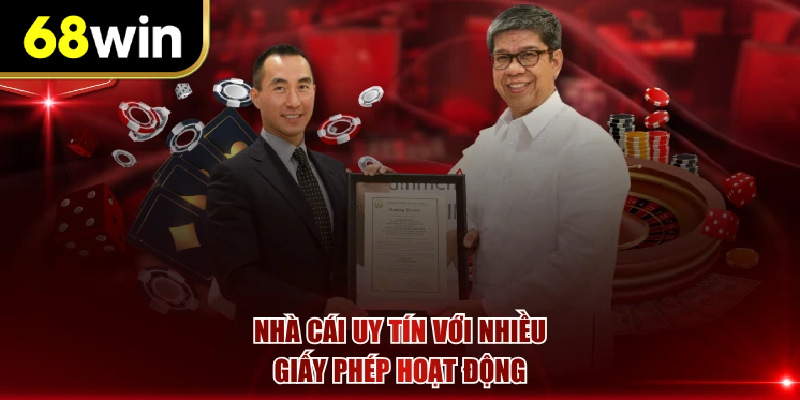 Nhà cái uy tín với nhiều giấy phép hoạt động